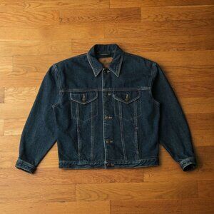 Vintage 90s LizWear Denim‎ Jacket Wo's Size 4 Blue Jean Button Up Retro Classic